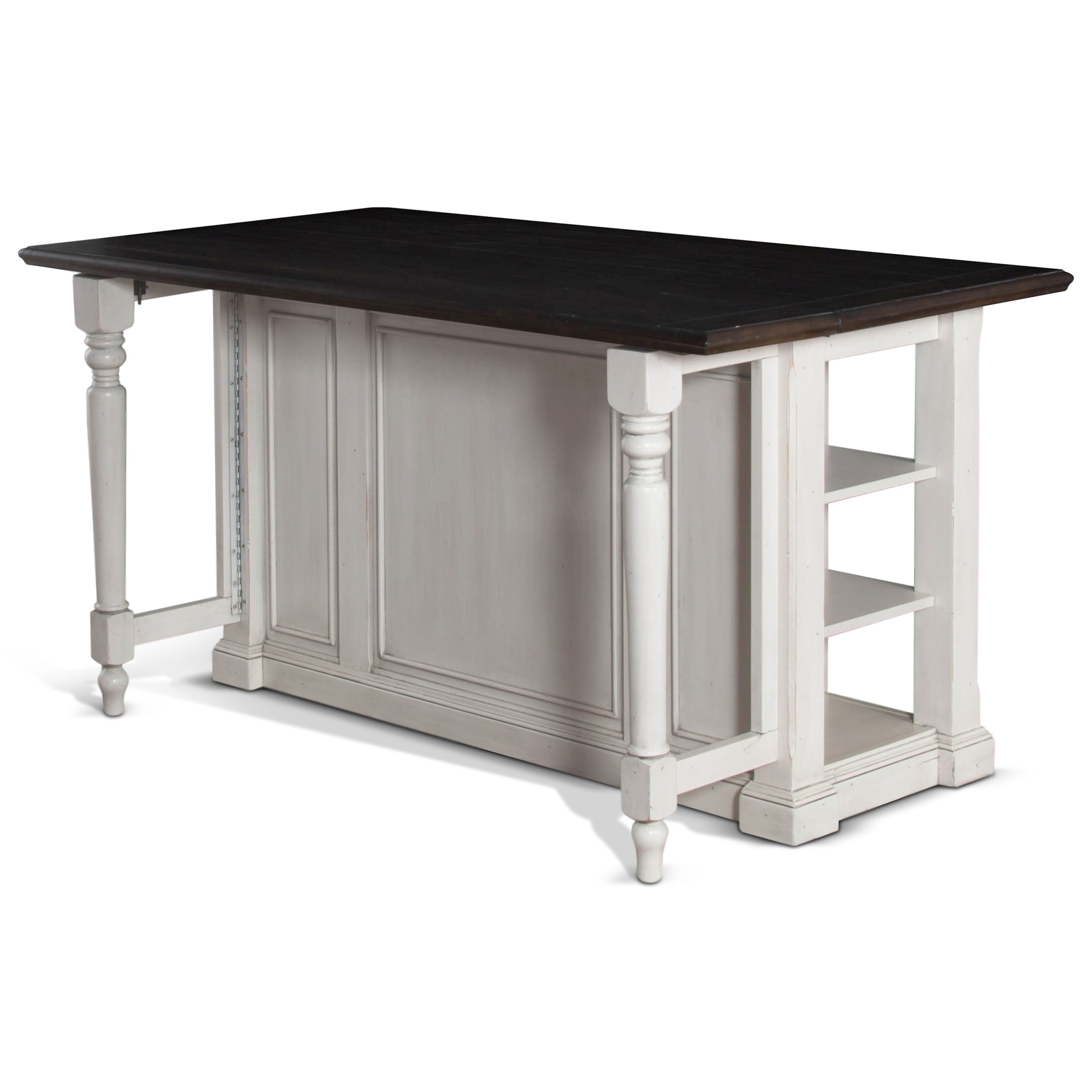 Bourbon Country Kitchen Island With Drop Leaf Bourbon Country Kitchen Island With Drop Leaf